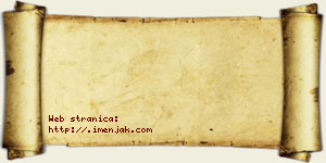 Janko Bzeničanin vizit kartica